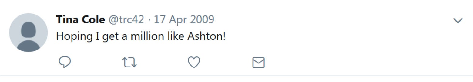 I hope I get a million likes like Ashton.