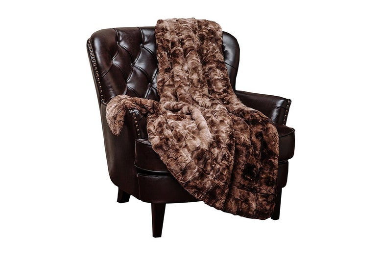 Chanasya Fuzzy Faux Fur Throw Blanket