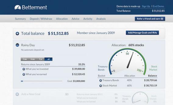 Betterment online investment app