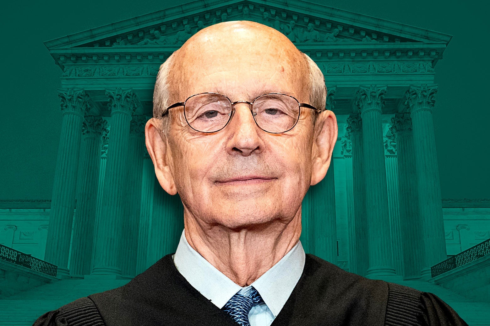 Justice Stephen Breyer looking placid.