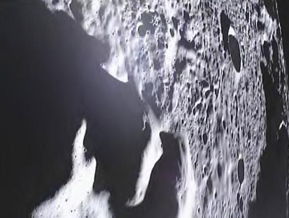 One of the last images from the lunar GRAIL spacecraft.