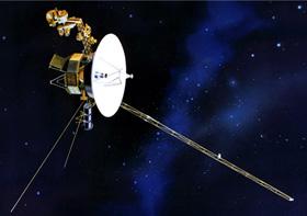 Drawing of the Voyager spacecraft.