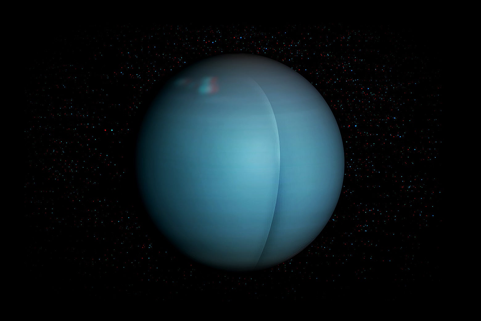 A 3D rendering of Uranus modified to look like a butt.
