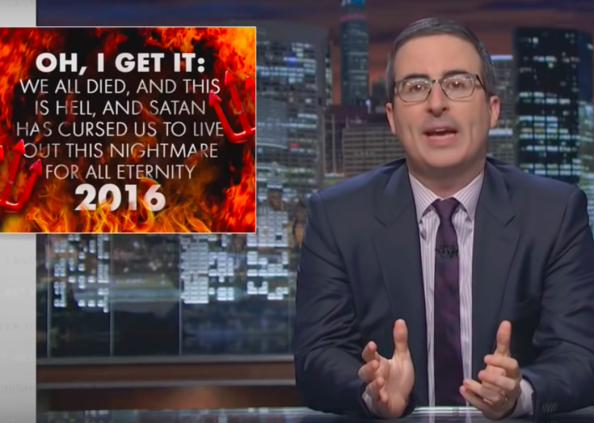 Here are John Oliver's alternative names for the 2016 election (VIDEO).