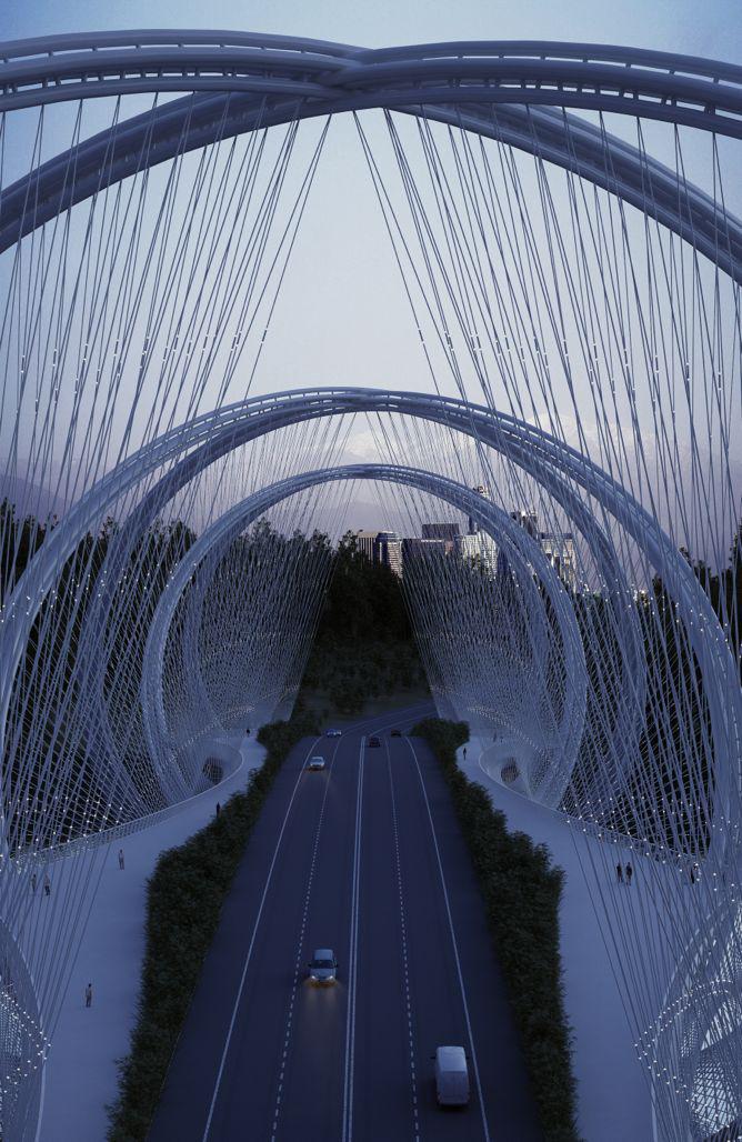 San Shan Bridge is a stunning piece of Beijing Winter Games
