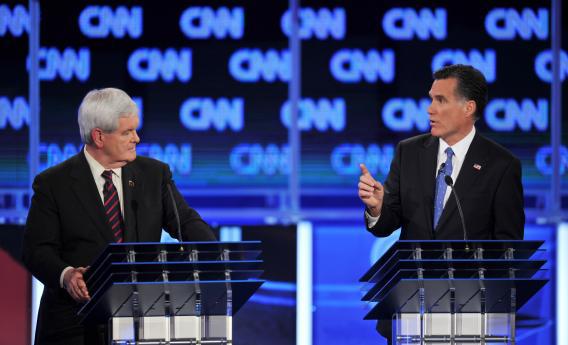 Rick Santorum, Newt Gingrich, Mitt Romney, Ron Paul