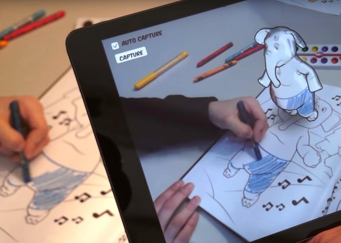 A new magical coloring app from Disney brings kids art to life.