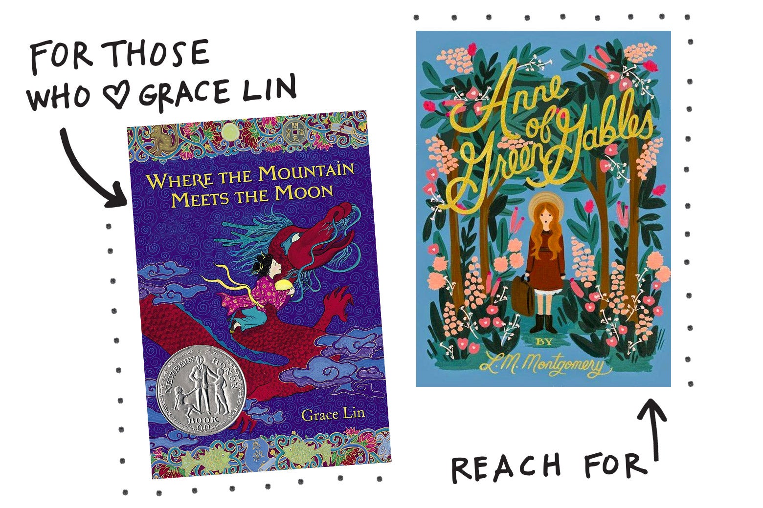 For those who love Grace Lin, reach for Anne of Green Gables.