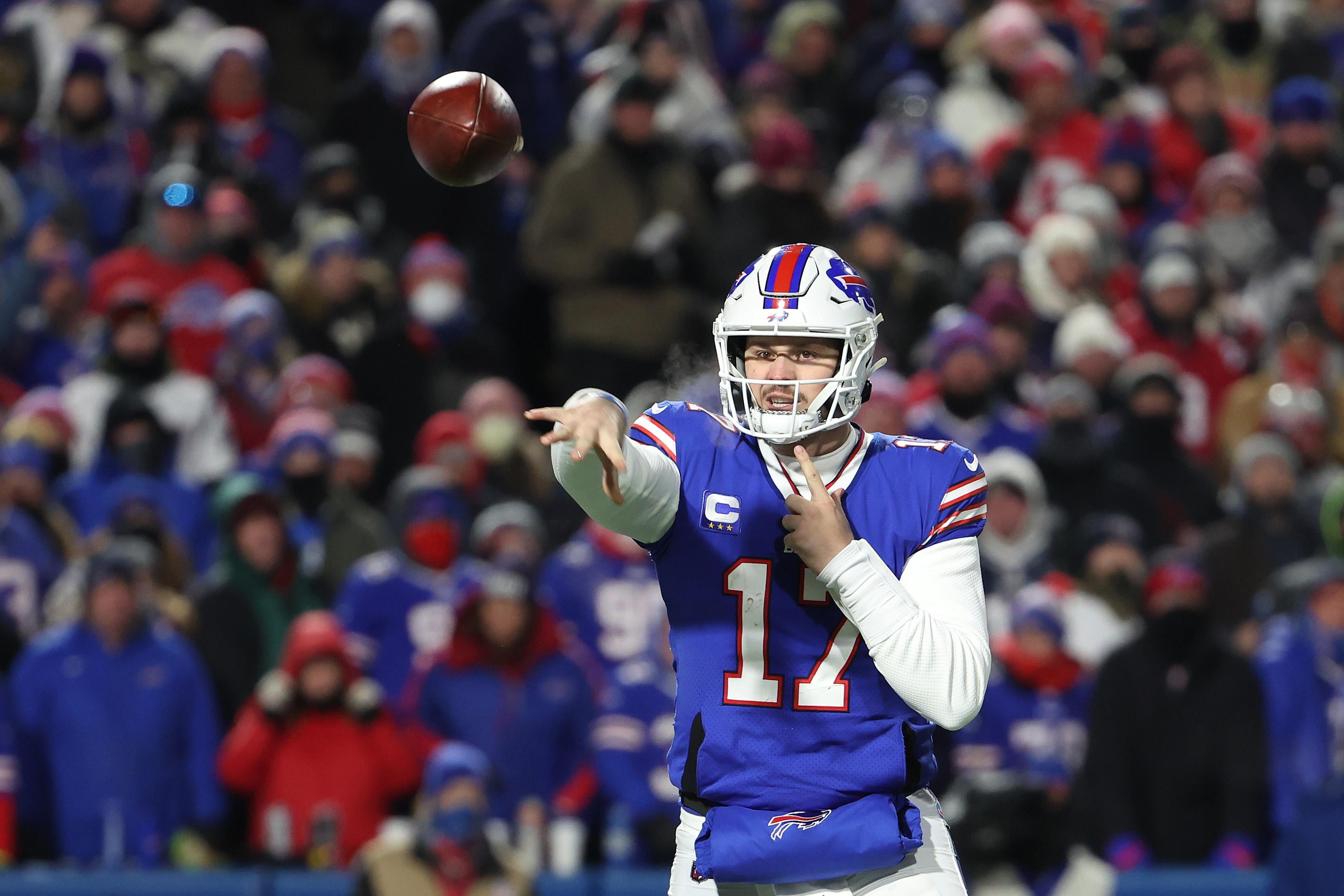 josh allen jumping over things