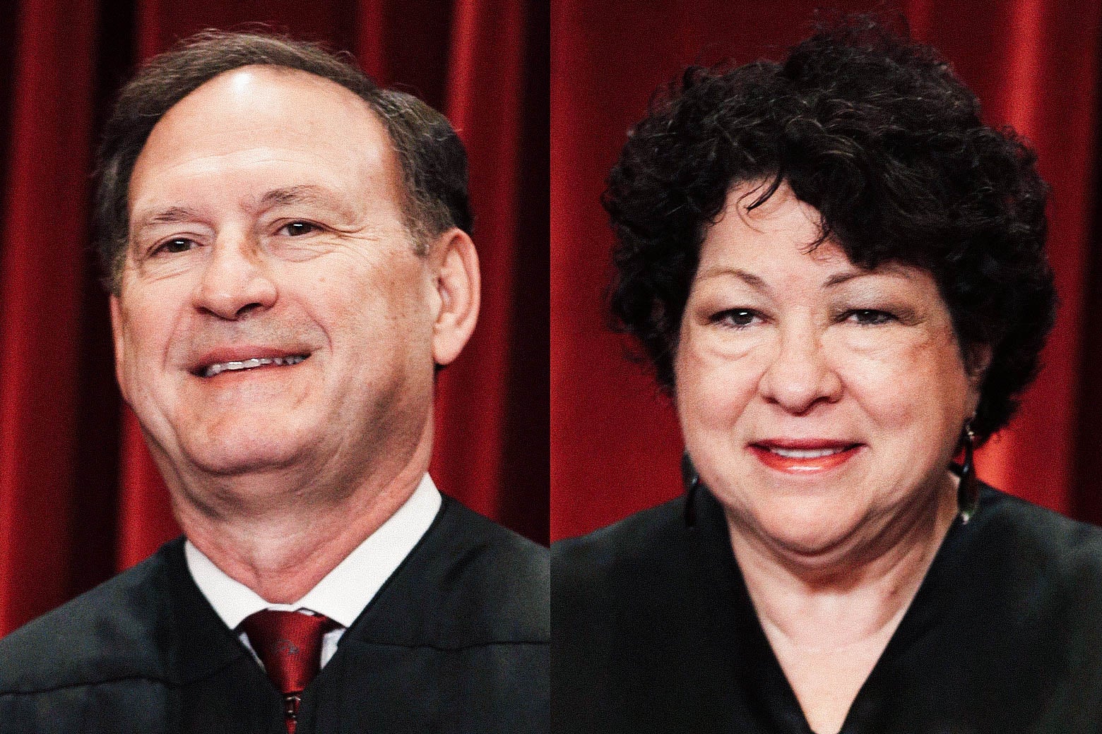Supreme Court Associate Justices Samuel Alito and Sonia Sotomayor.
