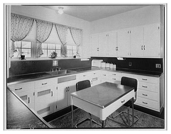 A kitchen design product of Gilbreth's efficiency studies. 