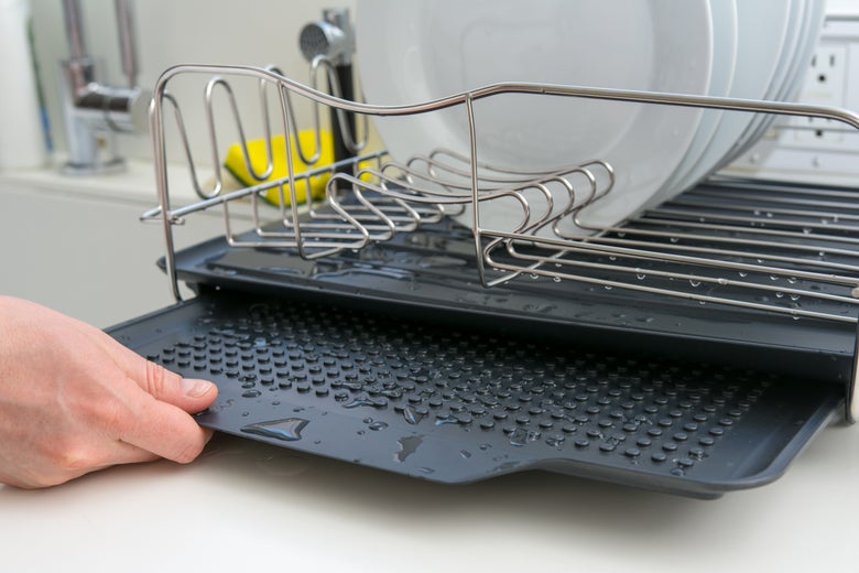 The Polder Advantage’s extra drying tray.