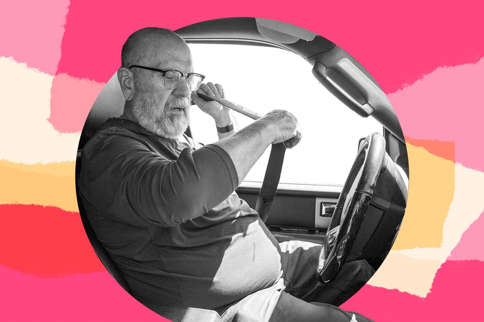 My in-laws watched my kids, which was great. But then I saw how my father-in-law drives.