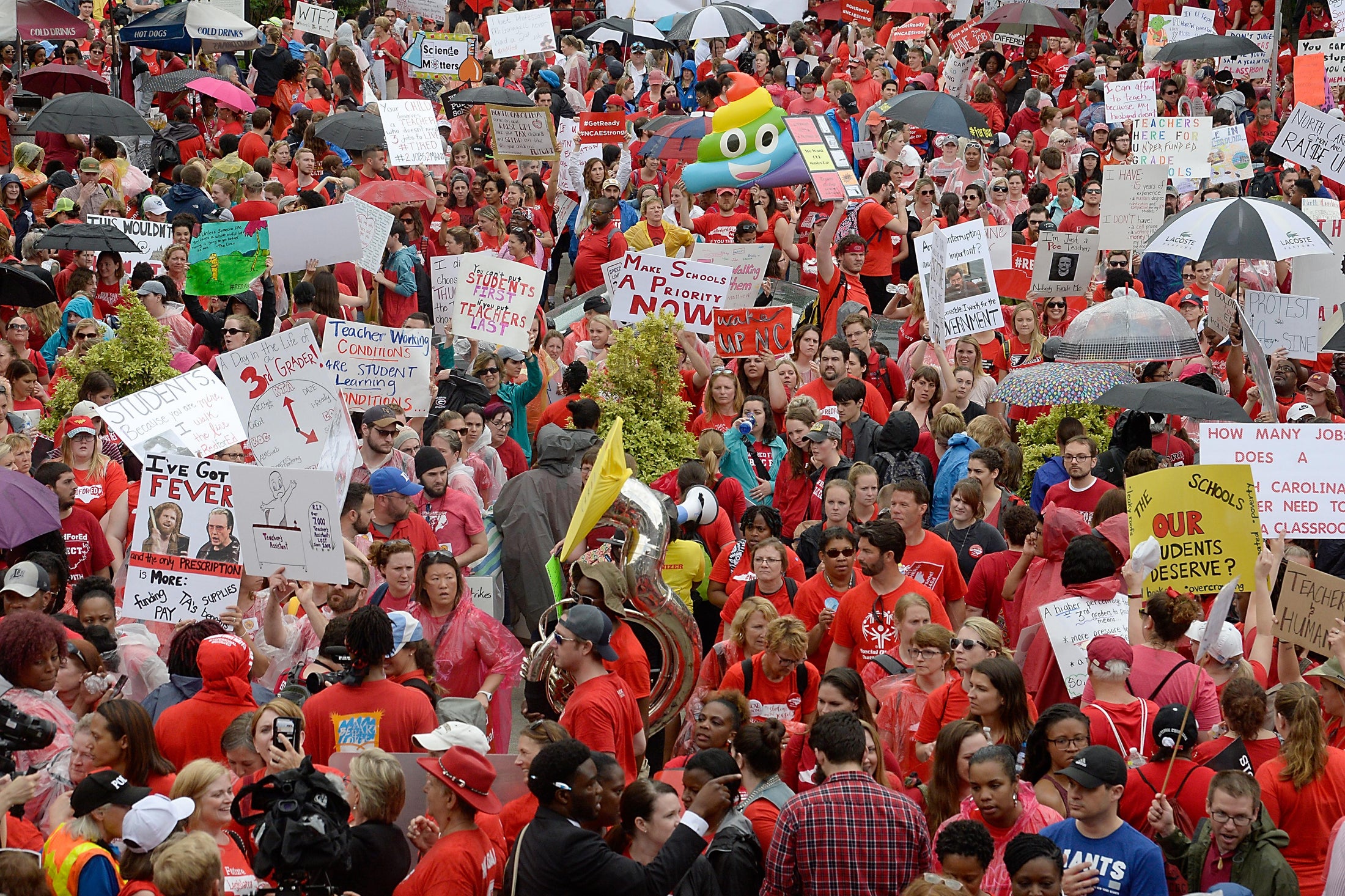North Carolina Teachers Marched To Demand Better Pay And Funding North Carolina Teachers Marched To Demand Better Pay And Funding