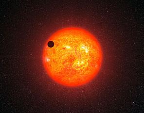 Artwork of a planetary transit