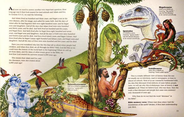“Dinosaurs of Eden” by Ken Ham. 