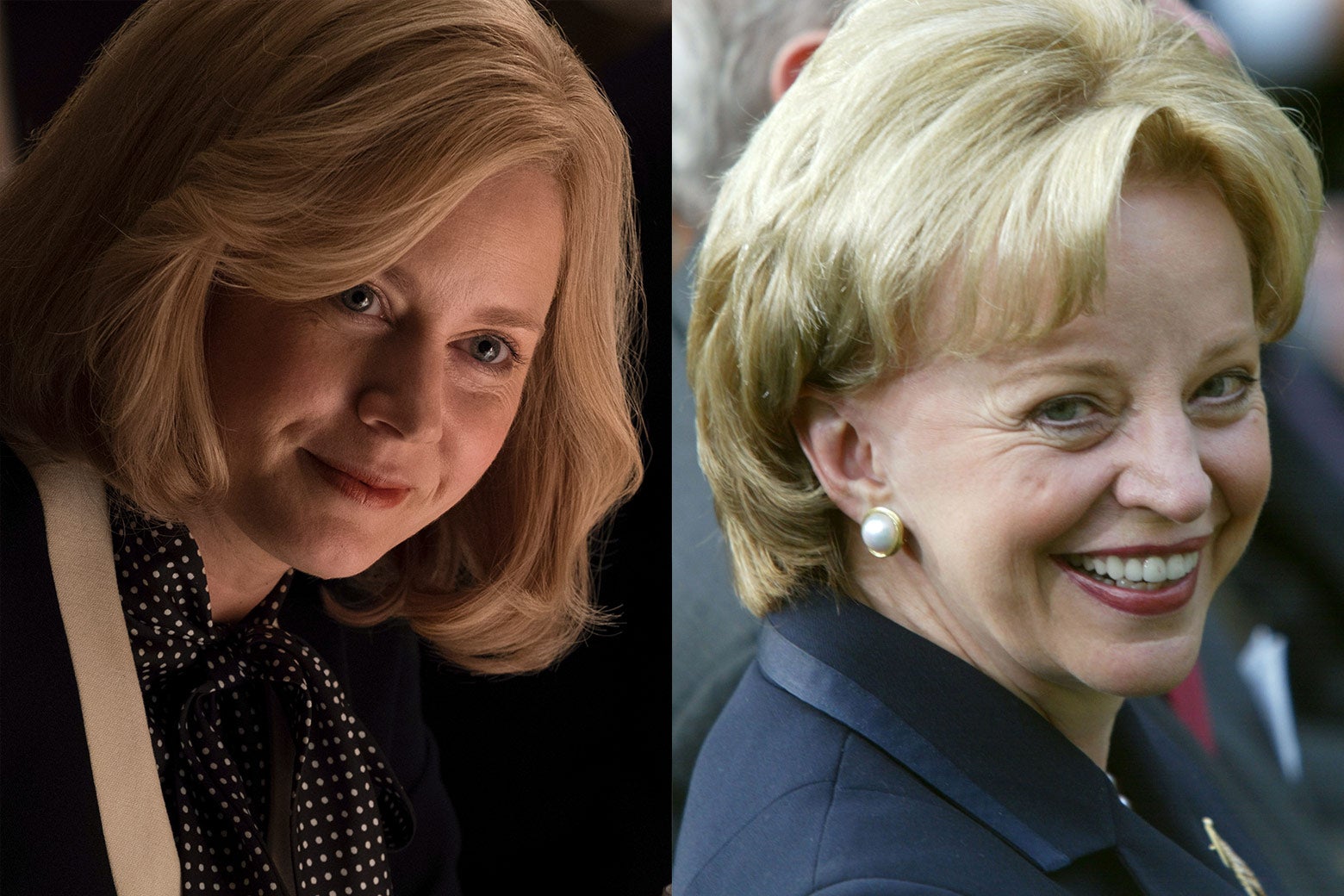 Side-by-side of Amy Adams and former second lady Lynne Cheney.