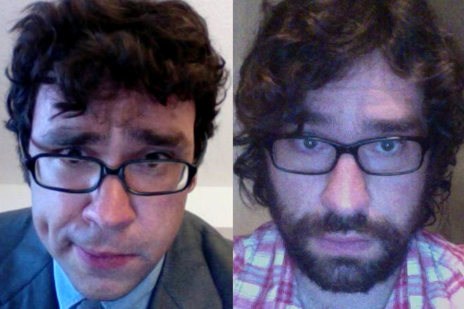 Justin on July 30, 2011 (his wedding day) and July 31, 2012 (the day he looked like this on CNN).