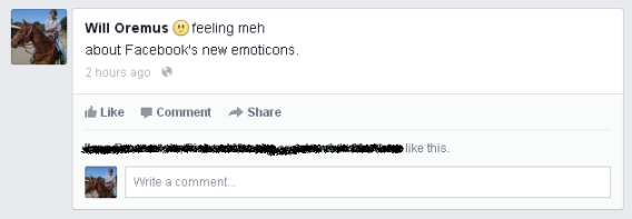 Facebook emoji: "Meh"