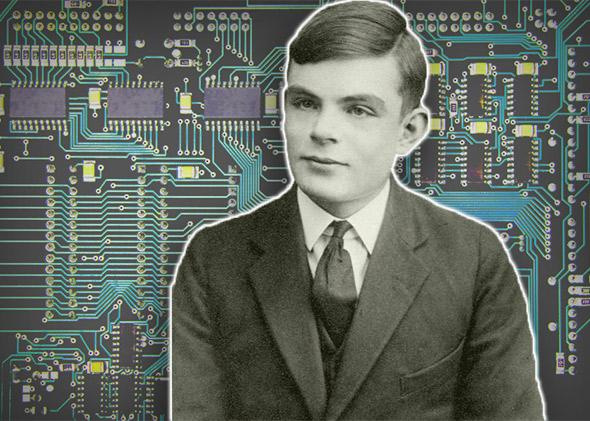 Alan Turing, father of modern computer science.