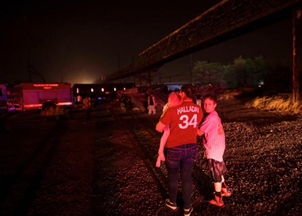 Amtrak crash bystanders