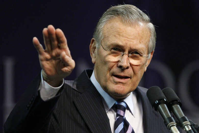 Donald Rumsfeld: A master bureaucratic infighter who led America into the abyss of Iraq.