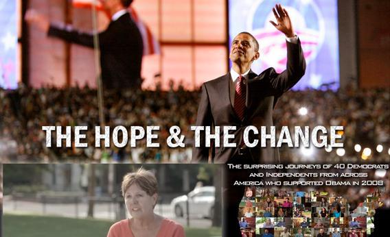 Still from the website of the feature documentary The Hope and the Change about voter disillusionment with President Obama. 