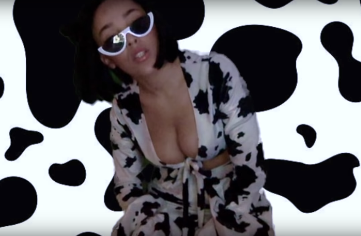 doja cat cow suit