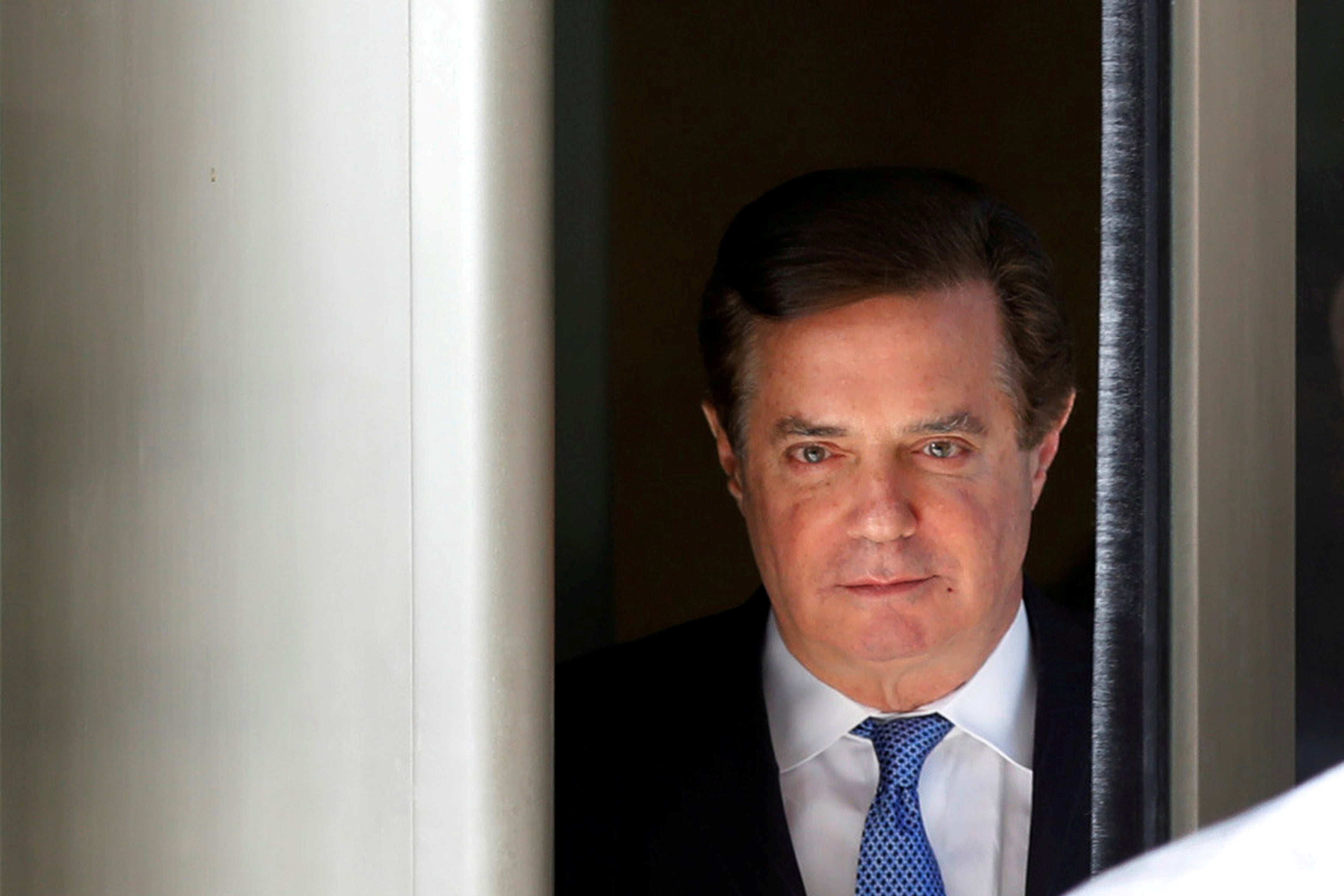 Former Trump campaign manager Paul Manafort departs from U.S. District Court in Washington, U.S., Feb. 28, 2018. 