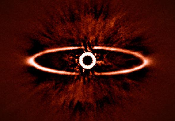 SPHERE images the dust ring around the star HR 4796A
