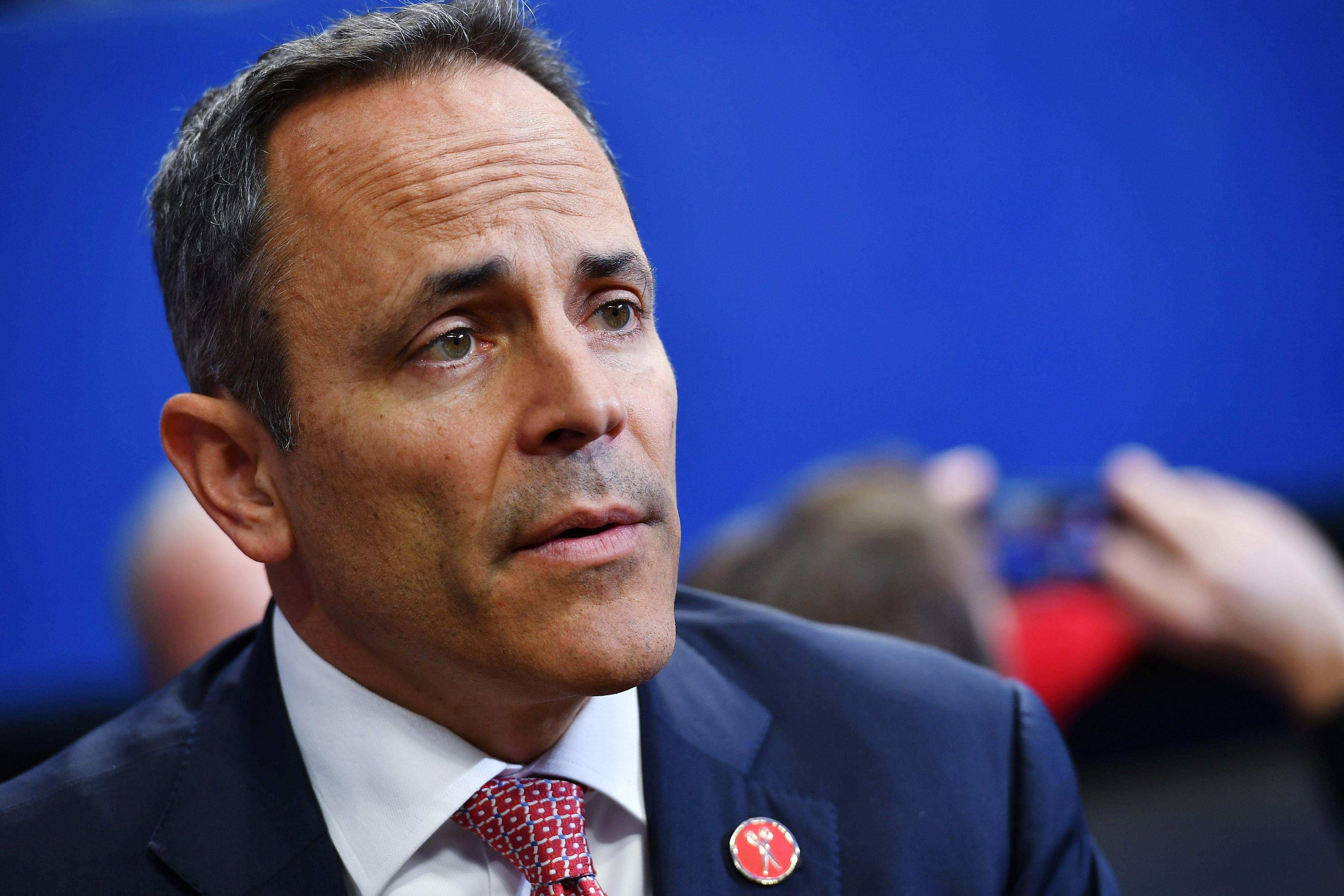 A close-up image of Matt Bevin dressed in a suit.