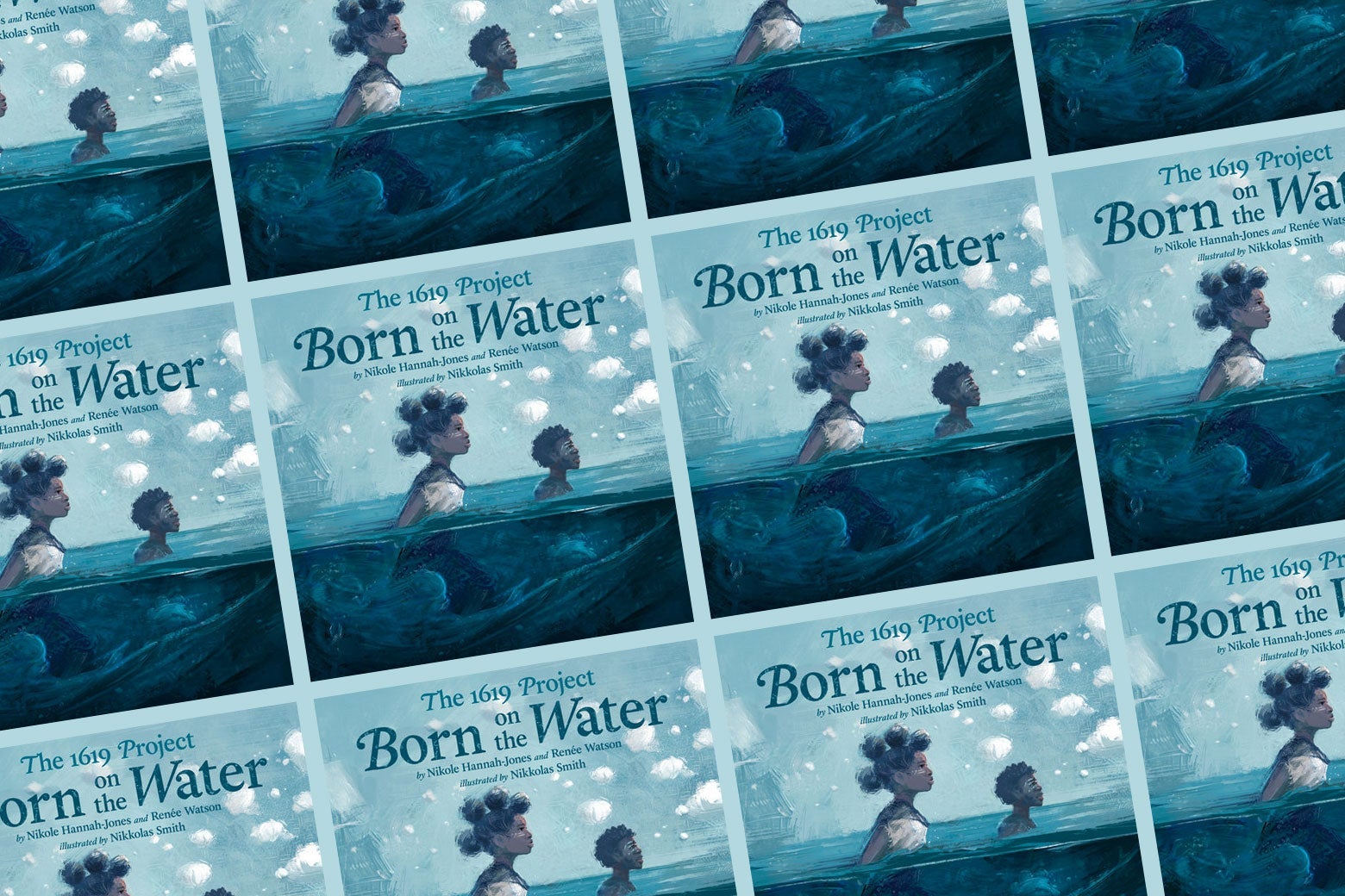 Covers of Born on the Water. 