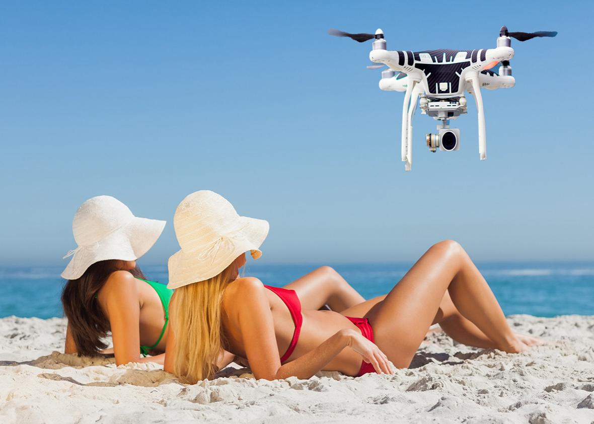 beach drone. 