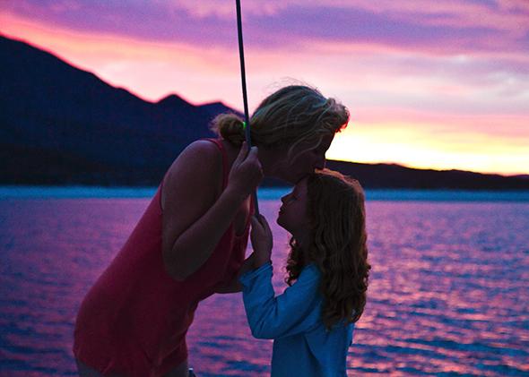 Diane and Maia at sunset in Mexico.