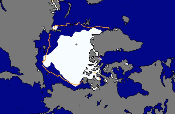 Arctic sea ice extent for Aug 2013