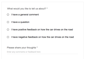 Google self-driving car feedback