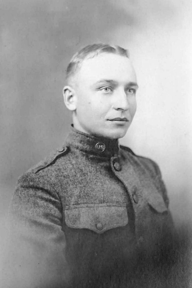 An old photo of a soldier