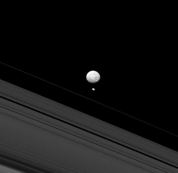 Saturn, Mimas, Pandora