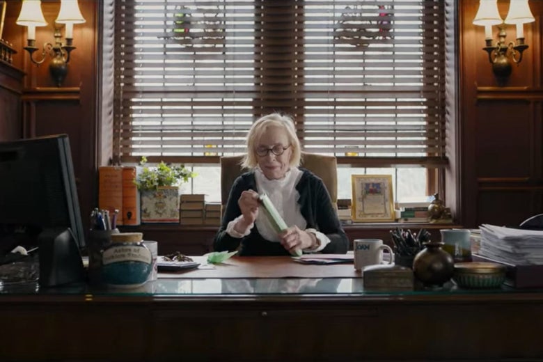 Joan when she becomes department chair.