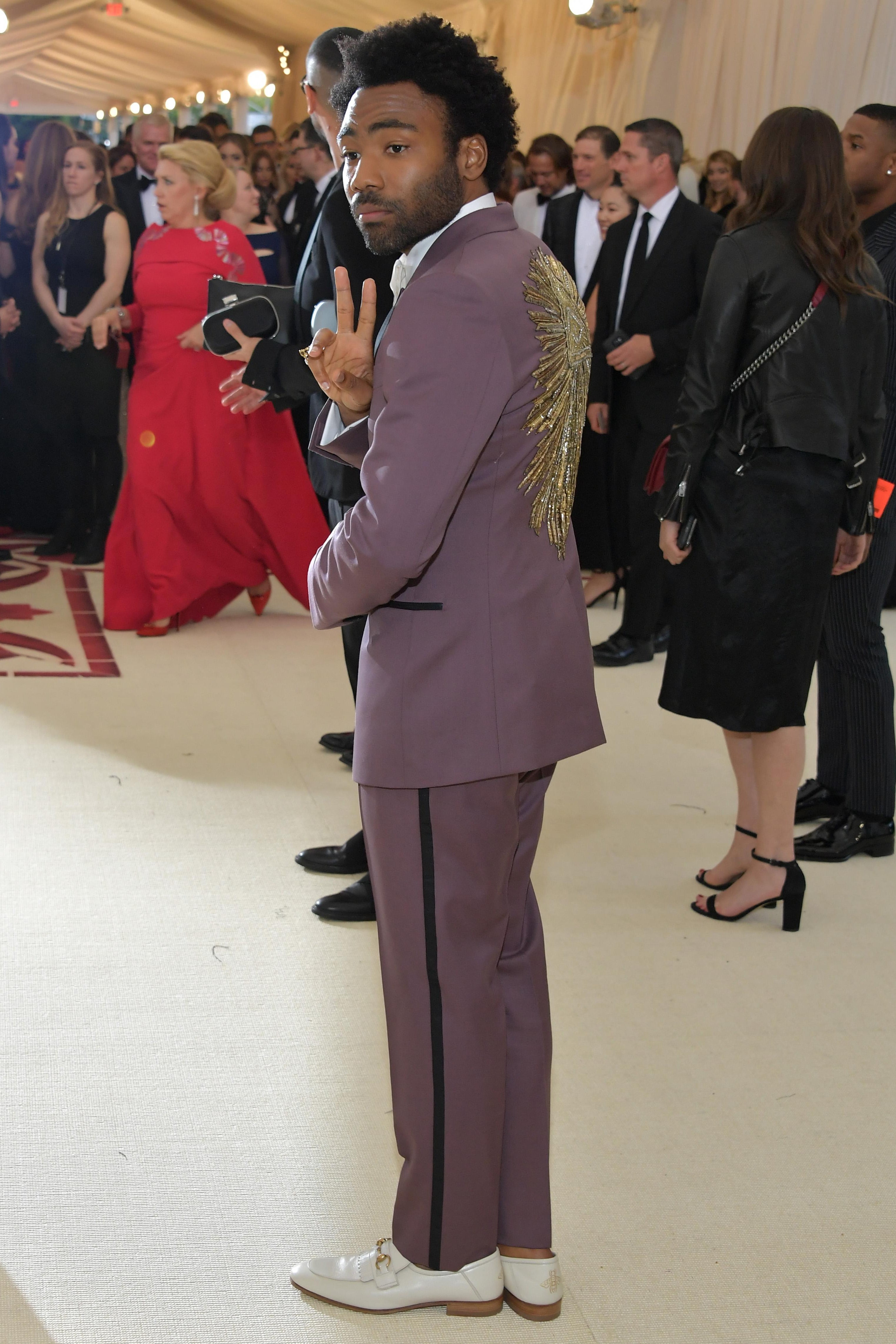 NEW YORK, NY - MAY 07: Donald Glover attends the Heavenly Bodies: Fashion & The Catholic Imagination Costume Institute Gala at The Metropolitan Museum of Art on May 7, 2018 in New York City. (Photo by Neilson Barnard/Getty Images)