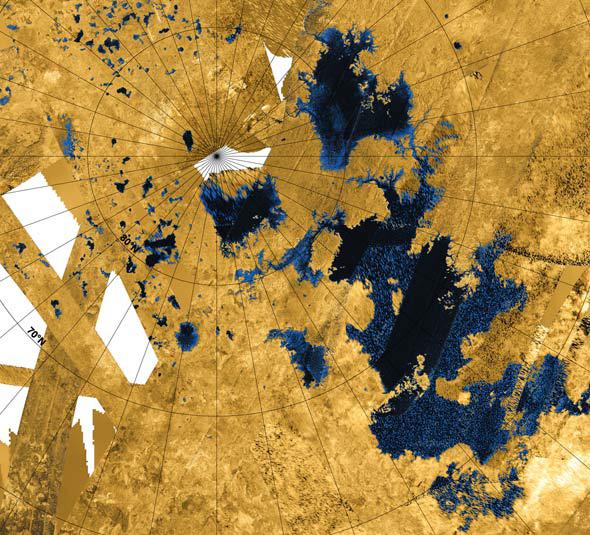 lakes on Titan