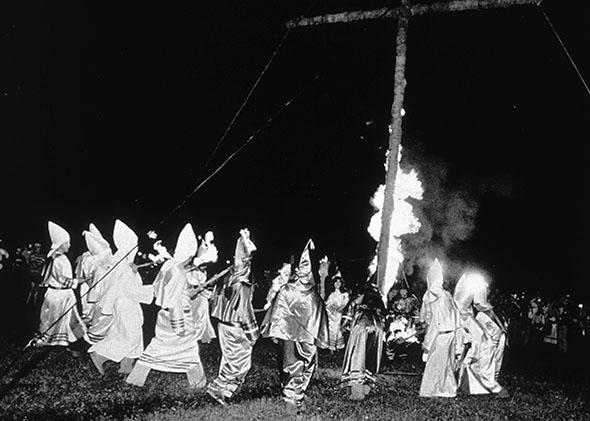 A Ku Klux Klan rally in Frederick, Maryland, 1980.