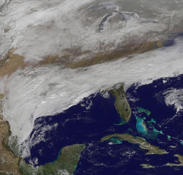 snowstorm hits the southeast
