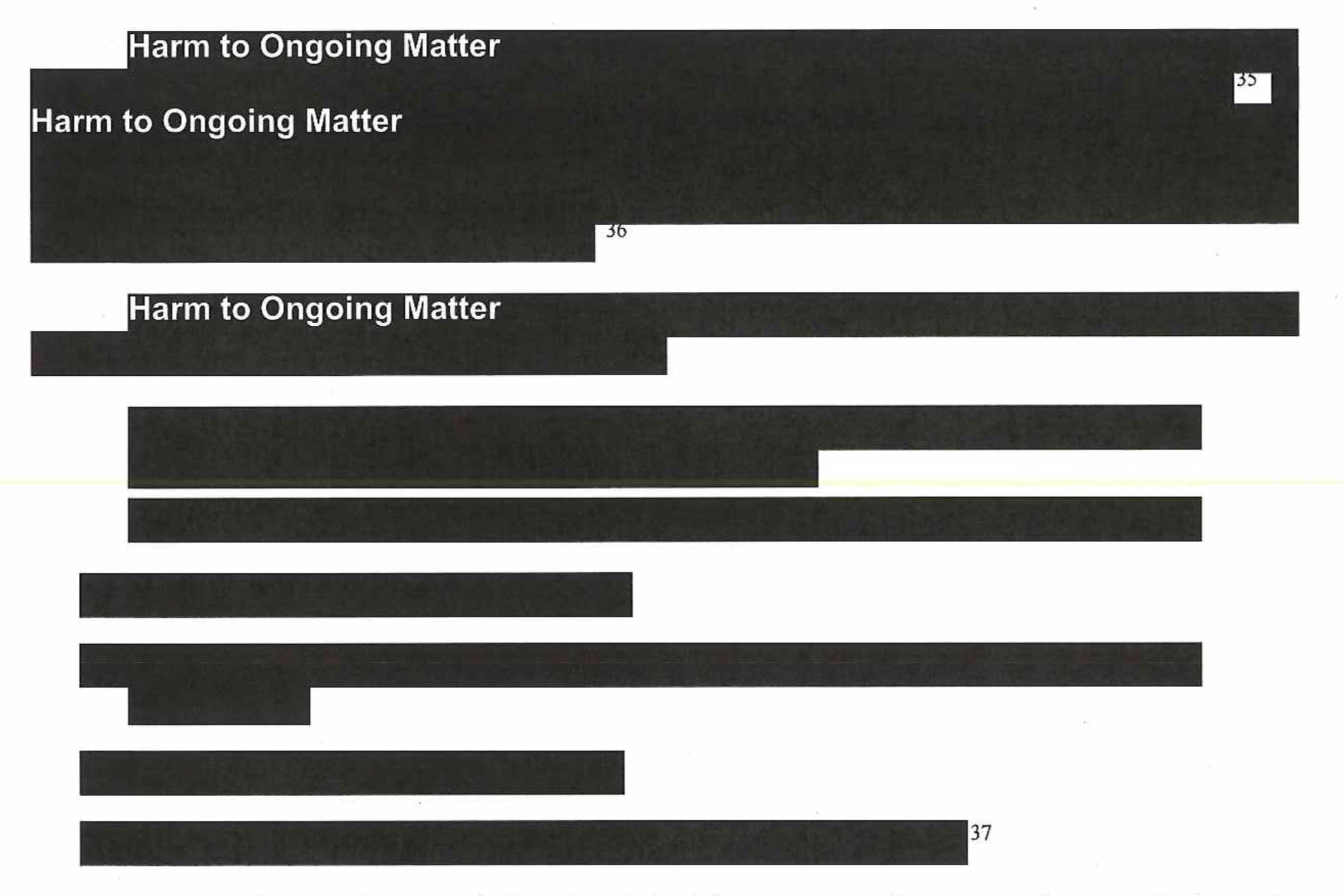 types of redacted information in meuller report