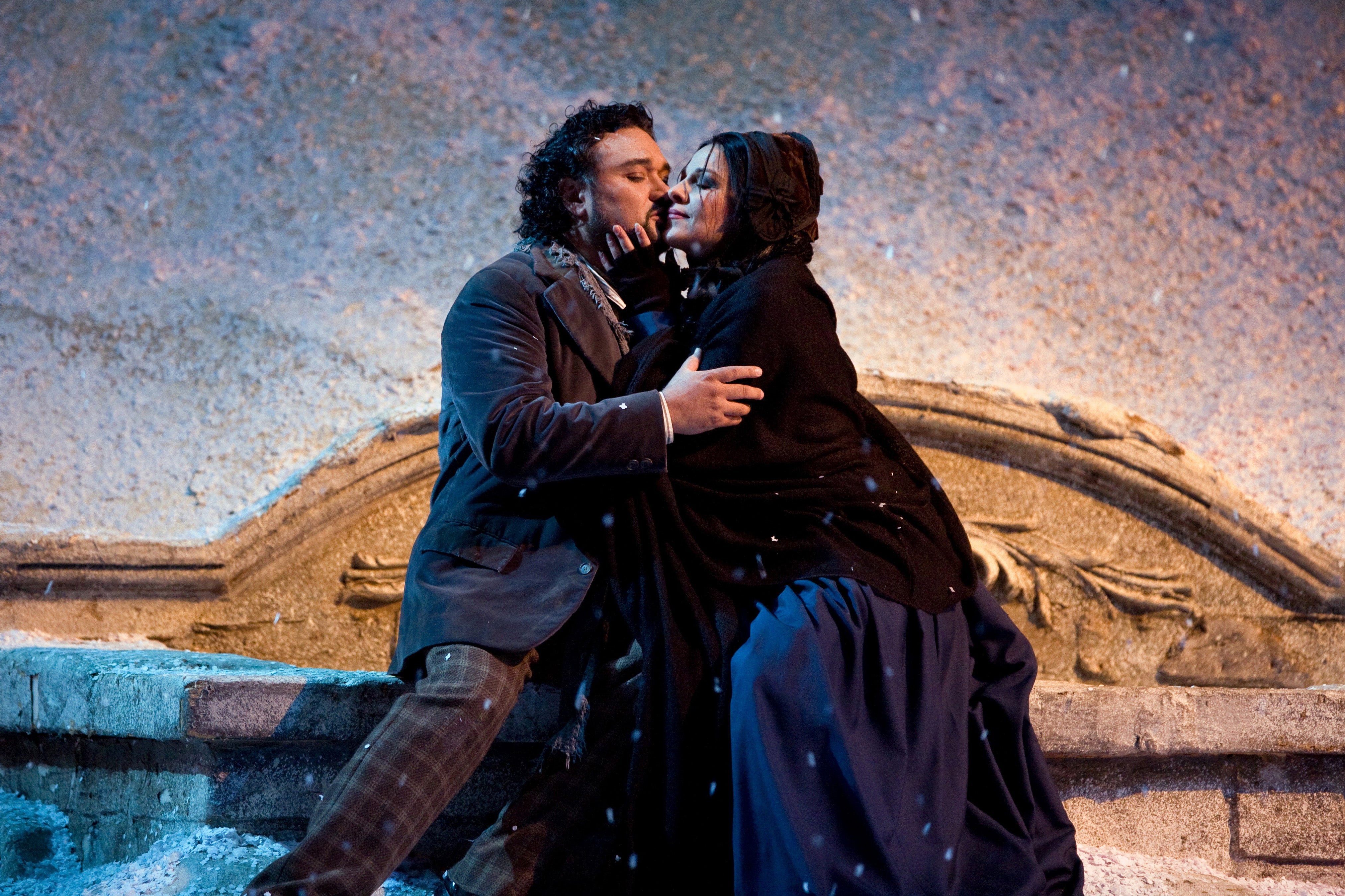 Ramón Vargas and Angela Gheorghiu in Puccini's La Bohème.