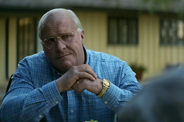 Christian Bale as Dick Cheney in Vice.