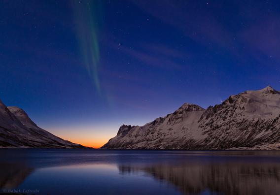 Comet and Aurora over Northern Norway