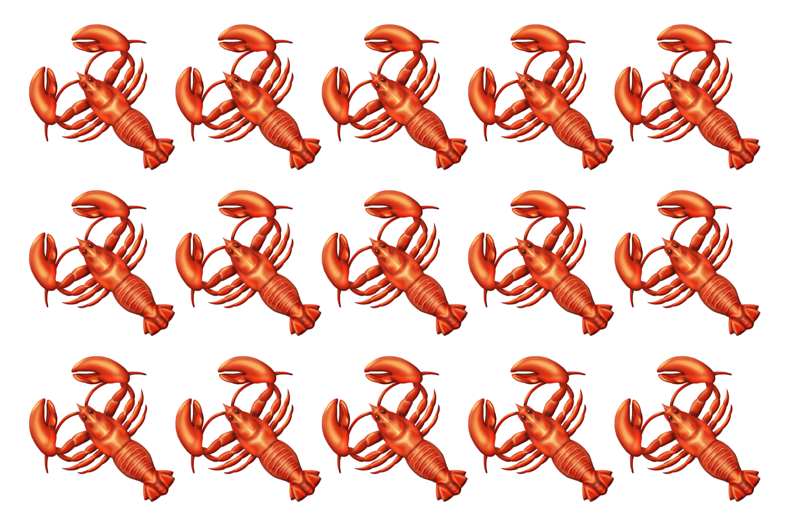 Lobster emojis.