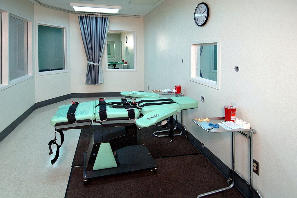 A lethal injection chamber.