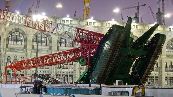 Crane collapse at Mecca